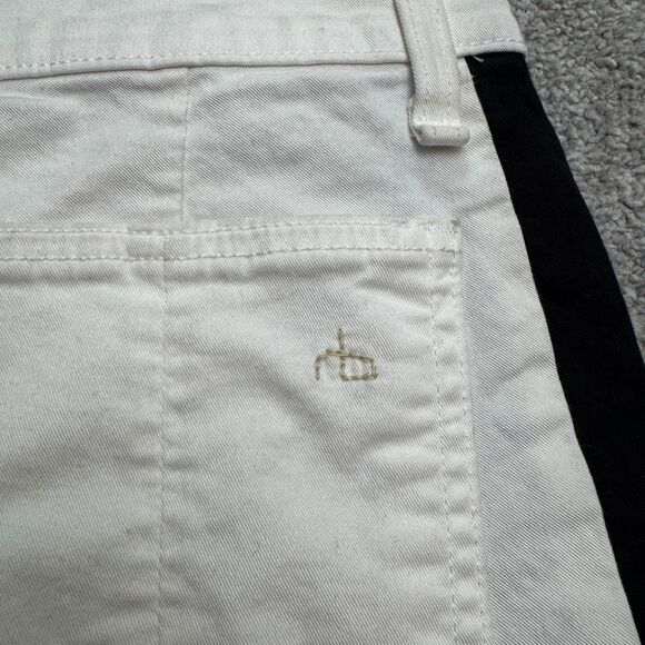 Rag & Bone Colorblock Skinny Ankle Denim Jeans Womens 30 Black White Mid Rise - Picture 4 of 14